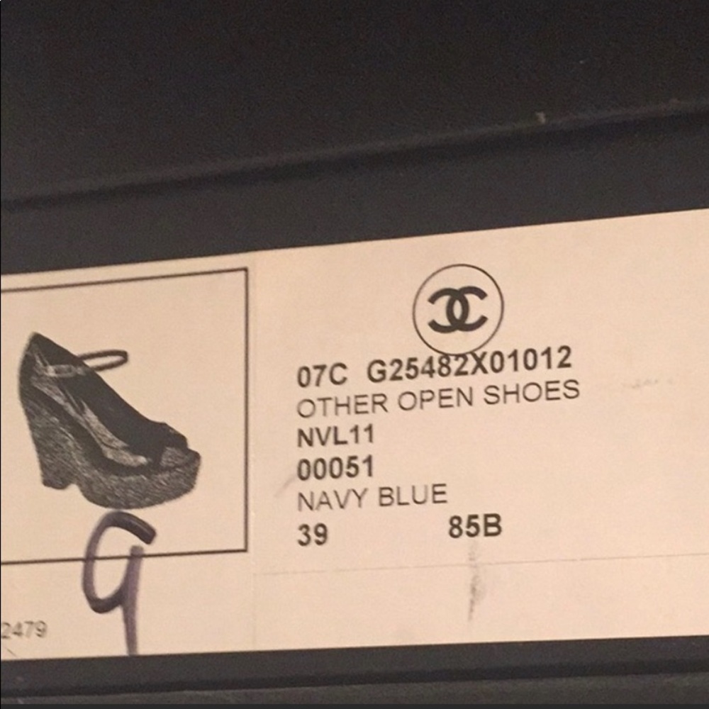 Chanel Patent Leather Cork Wedge Espadrille Platform - Picture 4 of 4
